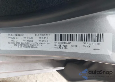 2016 Chrysler 200 S from USA, damaged, VIN 1C3CCCBB4GN147721